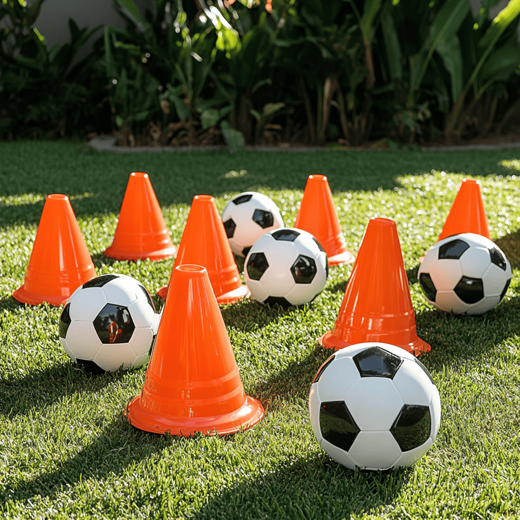 football cones